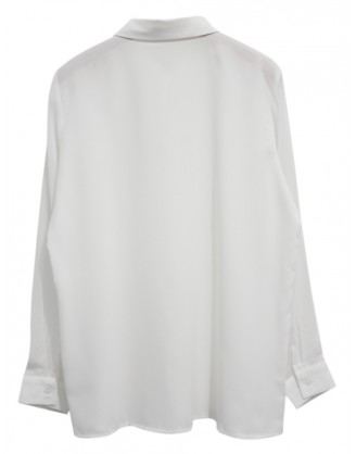 White shirt with transparent sleeves 